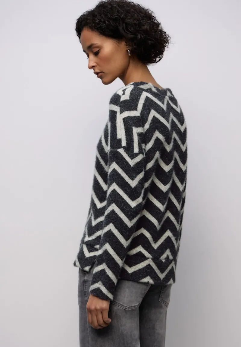 Street One Shirts*Flauschiges Shirt Black