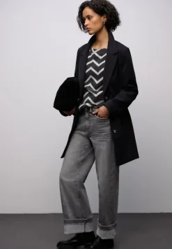 Street One Shirts*Flauschiges Shirt Black