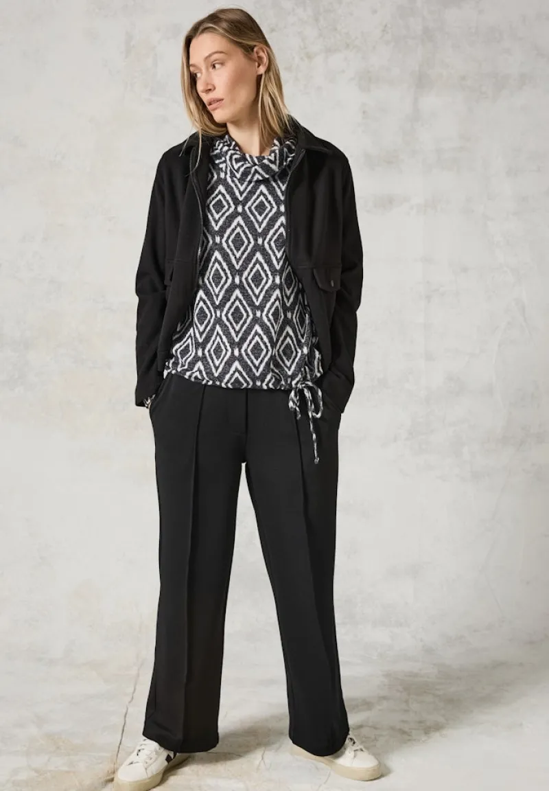 Cecil Shirts*Flauschiges Shirt mit Print charcoal grey melange