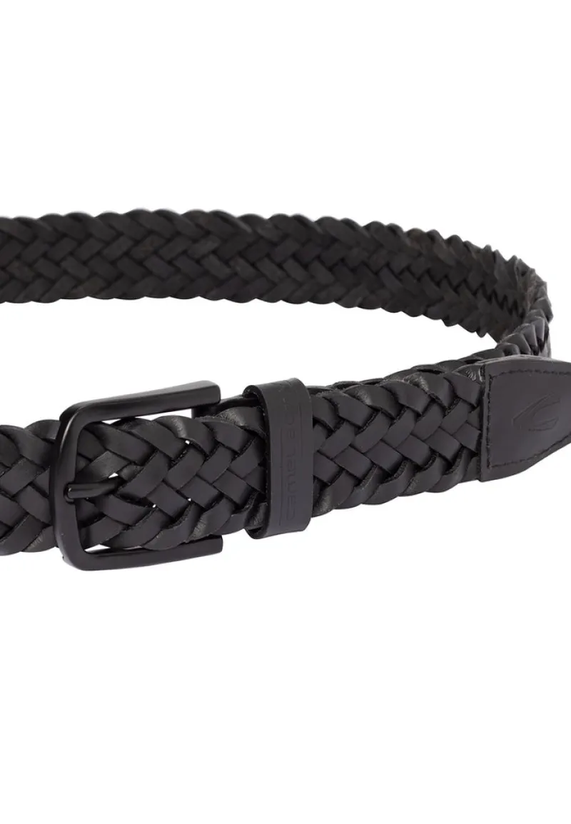 Camel Active Accessoires*Flechtgürtel aus Leder Asphalt