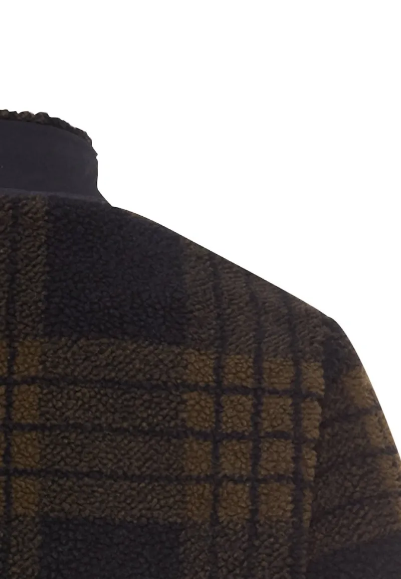 Camel Active Pullover & Sweatshirts|Big Boys*Fleecejacke mit verstellbarem Kordelzug und Kontrasttasche dark brown