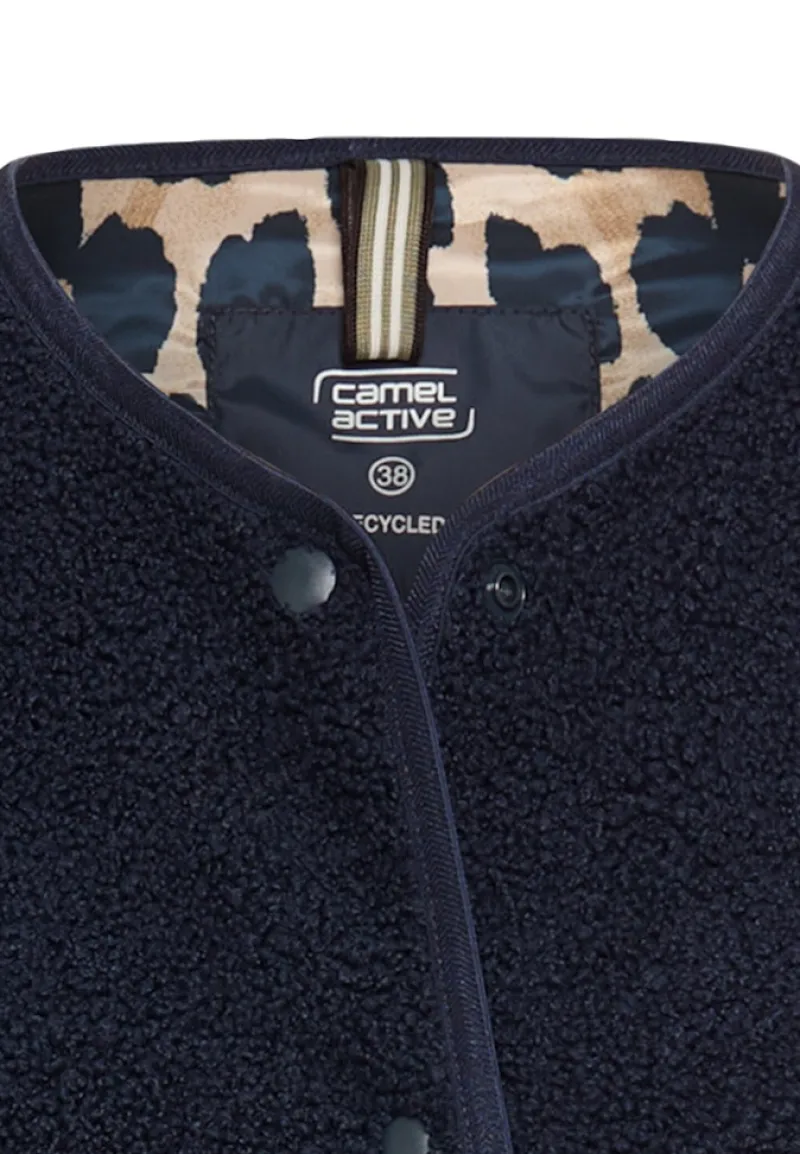 Camel Active Westen*Fleece-Weste mit Knopfverschluss navy