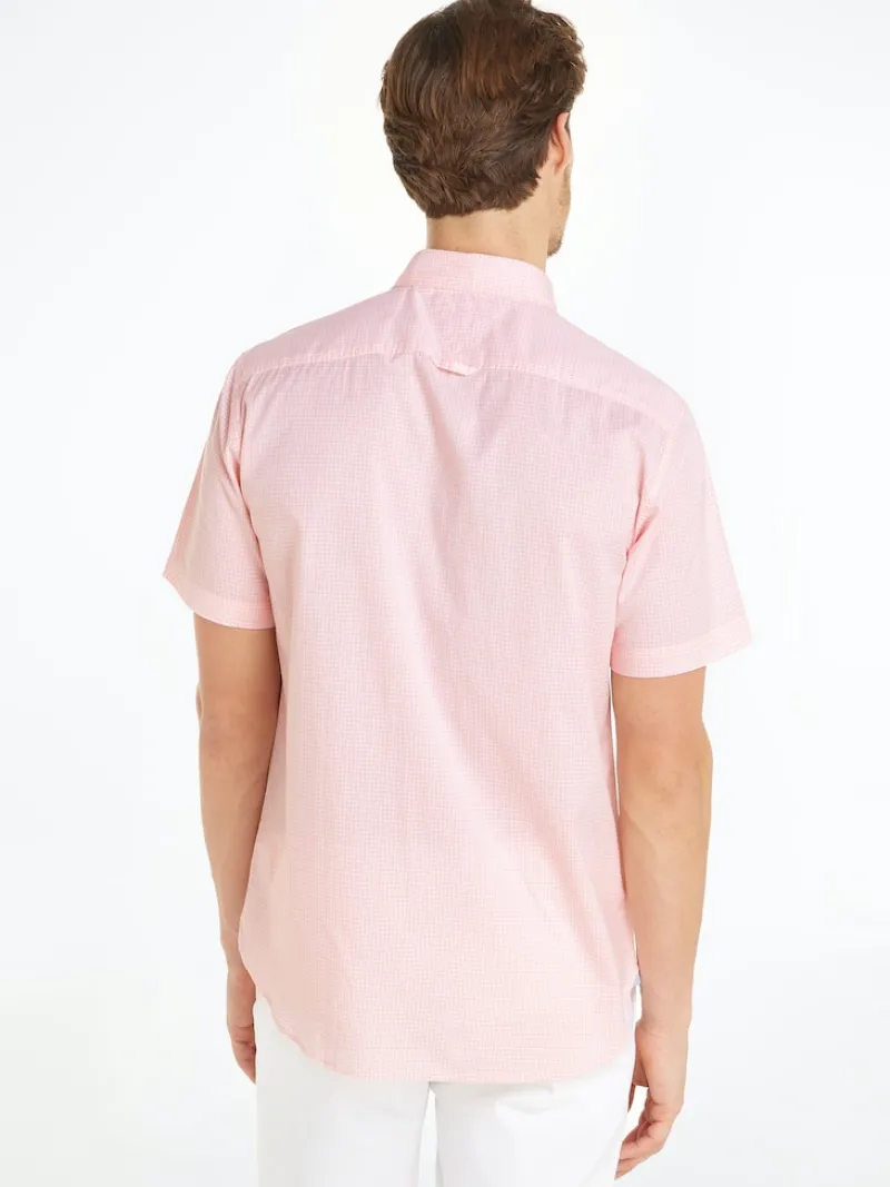 Tommy Hilfiger Hemden|Big Boys*FLEX GINGHAM RF SHIRT S/S pink crystal - optic white