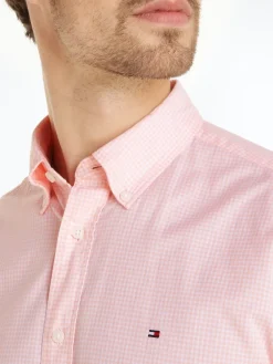 Tommy Hilfiger Hemden|Big Boys*FLEX GINGHAM RF SHIRT S/S pink crystal - optic white