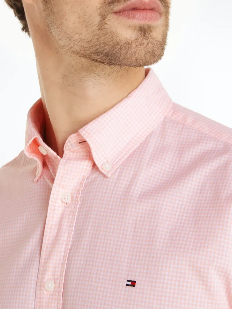 Tommy Hilfiger Hemden|Big Boys*FLEX GINGHAM RF SHIRT S/S pink crystal - optic white