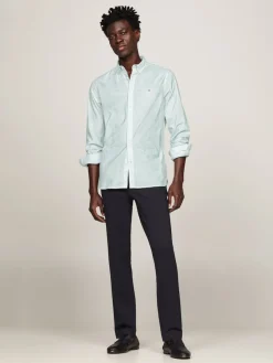 Tommy Hilfiger Hemden|Big Boys*FLEX MINI PRINT SF SHIRT optic white - olympic green