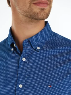 Tommy Hilfiger Hemden|Big Boys*FLEX MINI PRINT SF SHIRT anchor blue - optic white