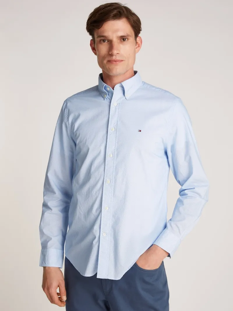 Tommy Hilfiger Hemden|Big Boys*FLEX POPLIN FAKE SOLID RF SHIRT optic white prt