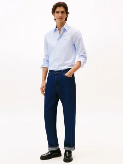 Tommy Hilfiger Hemden|Big Boys*FLEX POPLIN MICRO RF PRINT SHIRT blue spell - allover