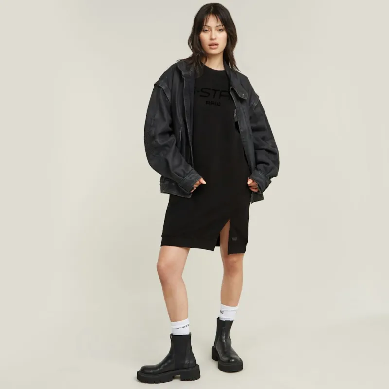 G-star Raw Kleider*Flock print sw dress wmn dk black