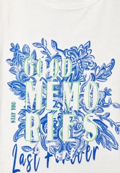 Cecil Shirts*Fotoprint T-Shirt vanilla white