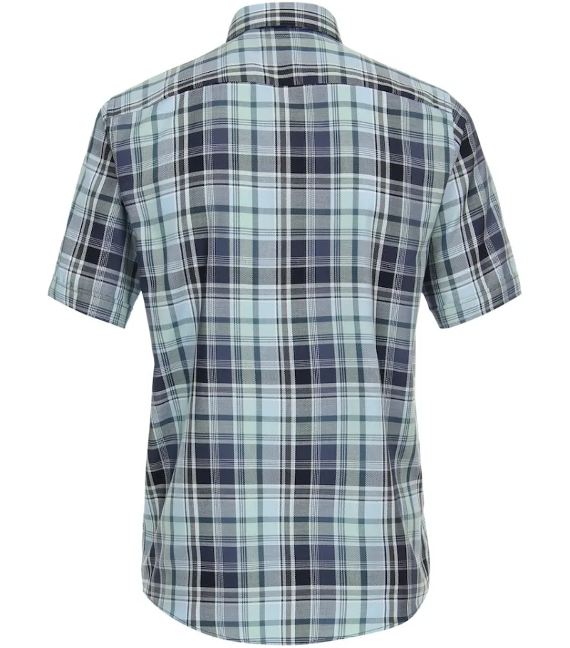 CASAMODA Hemden|Big Boys*Freizeithemd Kurzarm aqua bis petrol