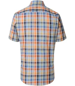 CASAMODA Hemden*Freizeithemd Kurzarm Blau