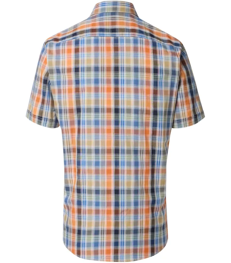 CASAMODA Hemden*Freizeithemd Kurzarm Blau