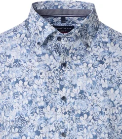 CASAMODA Hemden*Freizeithemd Kurzarm Blau