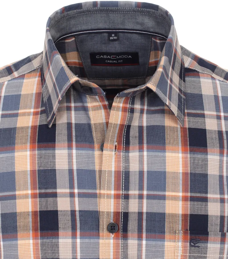 CASAMODA Hemden|Big Boys*Freizeithemd Kurzarm Blau