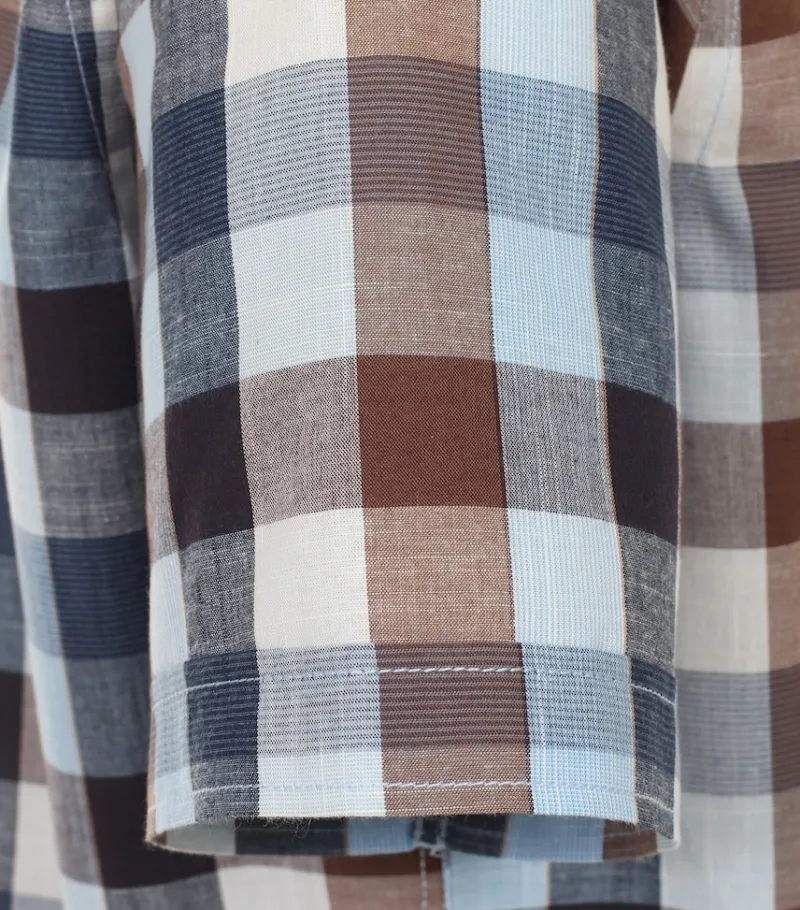 CASAMODA Hemden*Freizeithemd Kurzarm Blau