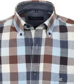 CASAMODA Hemden*Freizeithemd Kurzarm Blau