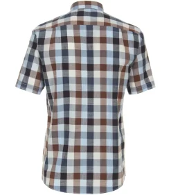 CASAMODA Hemden*Freizeithemd Kurzarm Blau