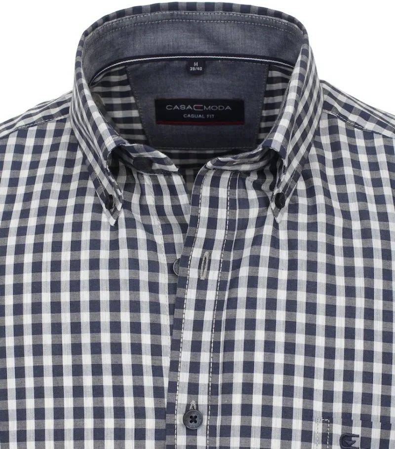 CASAMODA Hemden|Big Boys*Freizeithemd Kurzarm Blau