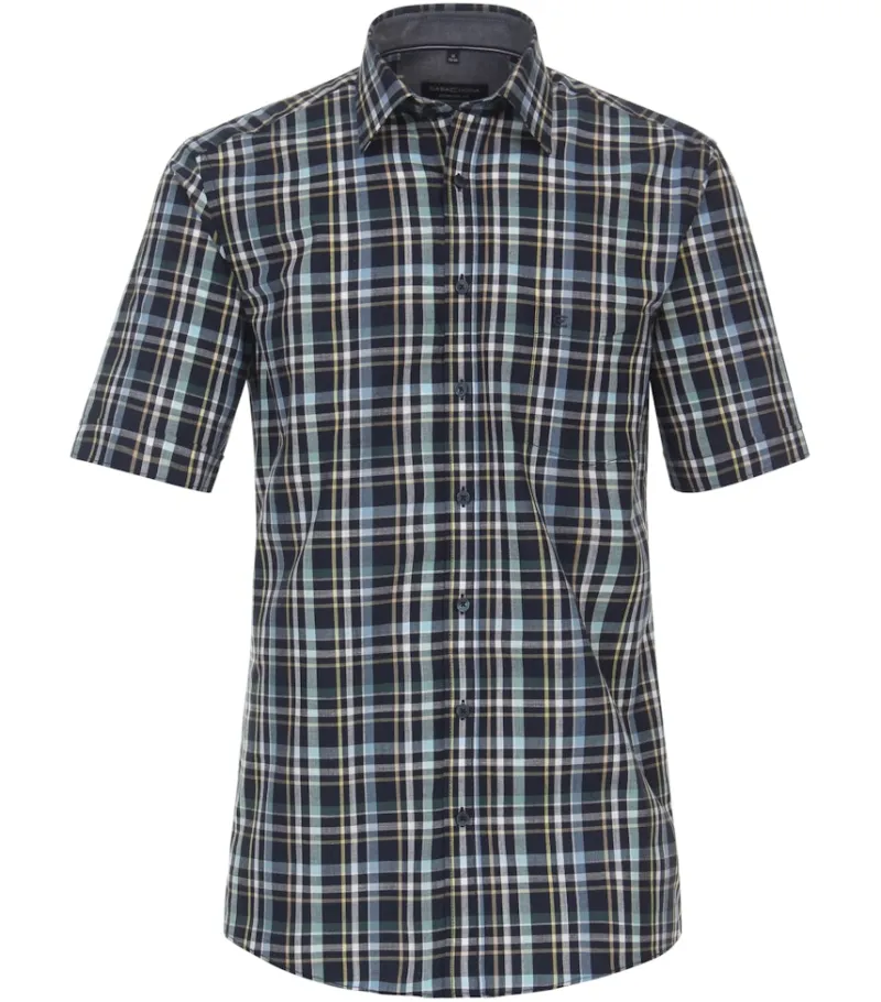 CASAMODA Hemden*Freizeithemd Kurzarm Blau