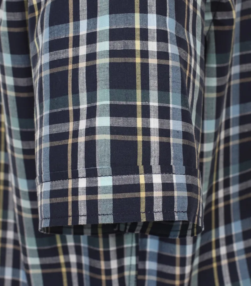 CASAMODA Hemden*Freizeithemd Kurzarm Blau