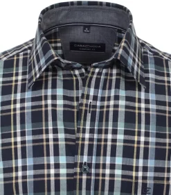 CASAMODA Hemden*Freizeithemd Kurzarm Blau