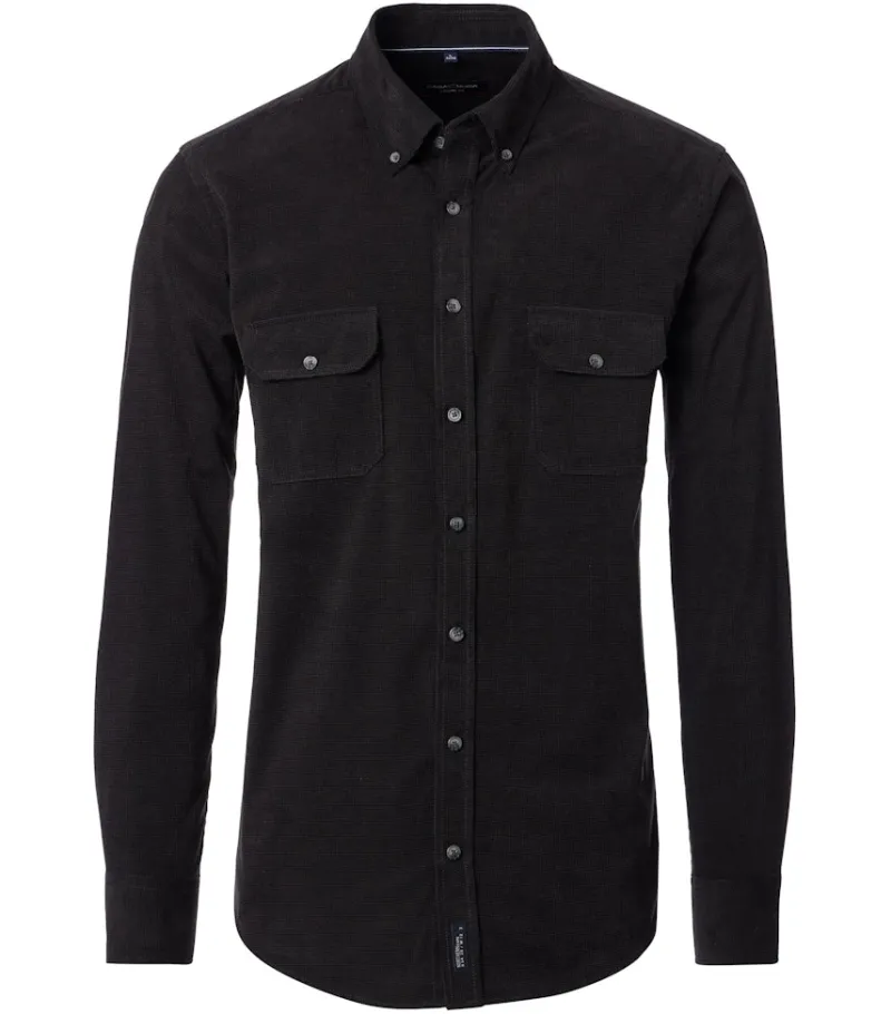 CASAMODA Hemden|Big Boys*Freizeithemd Schwarz