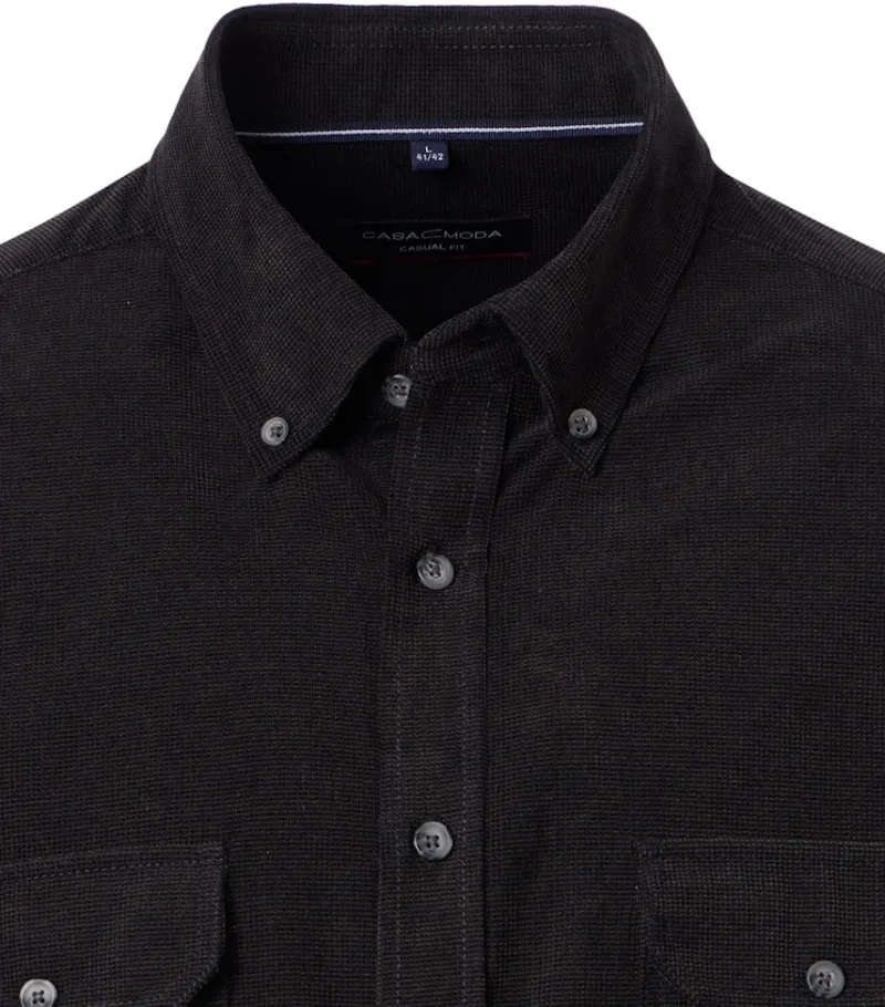 CASAMODA Hemden|Big Boys*Freizeithemd Schwarz