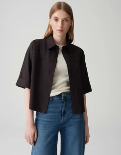 Opus Blusen*Freppy midnight brown