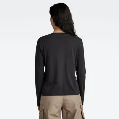 G-star Raw Shirts*Front seam r t ls wmn dk black