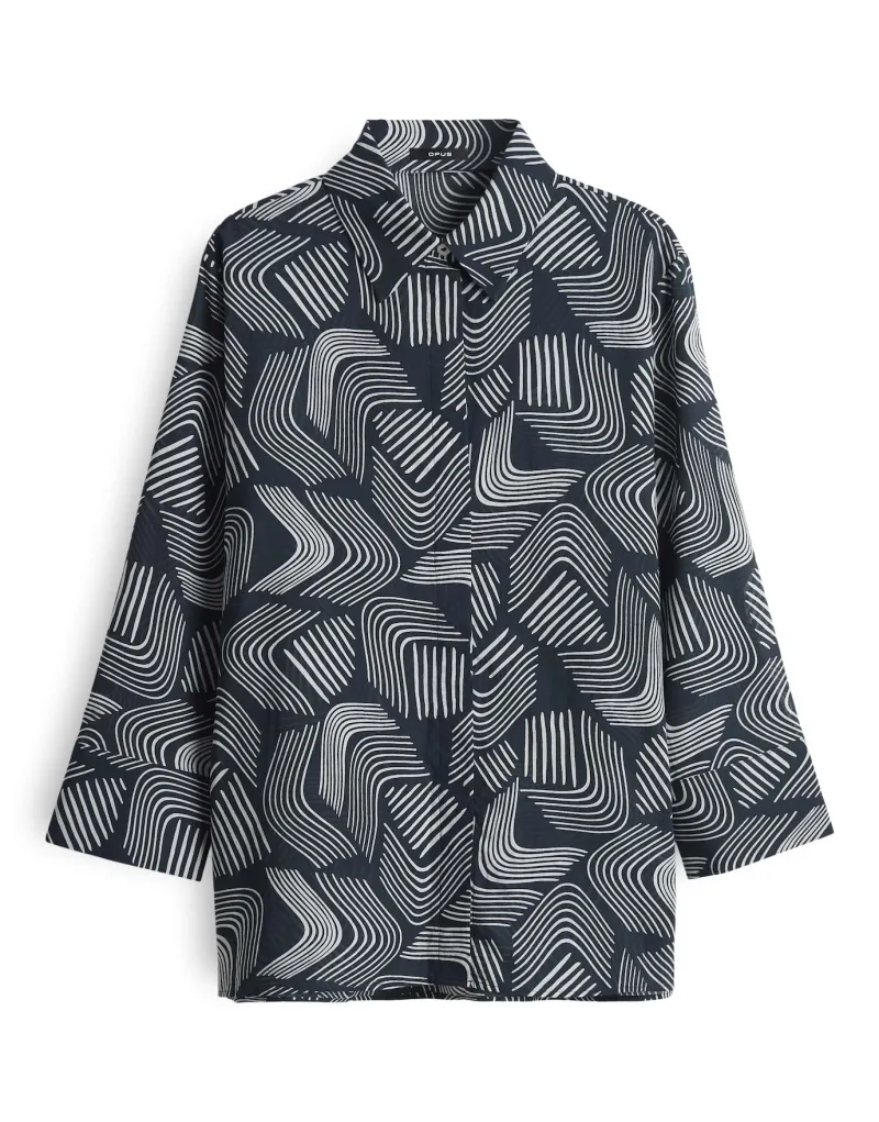 Opus Blusen*Fumina move coal blue