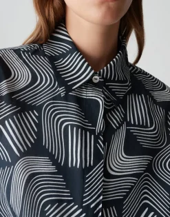 Opus Blusen*Fumina move coal blue