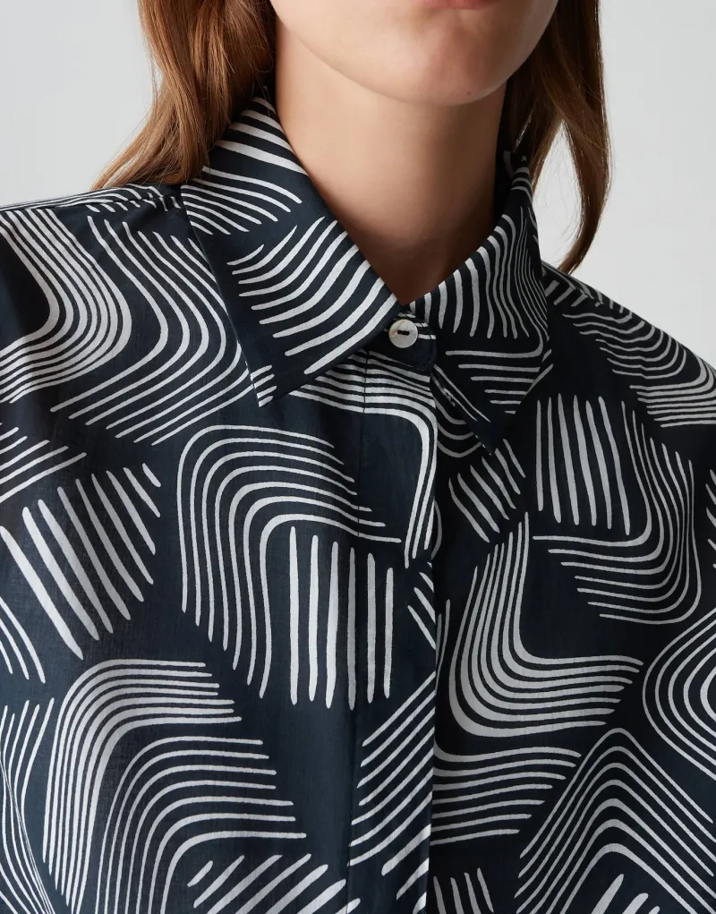 Opus Blusen*Fumina move coal blue