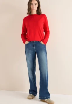 Cecil Shirts*Funnelneck Shirt in Unifarbe pumpkin orange