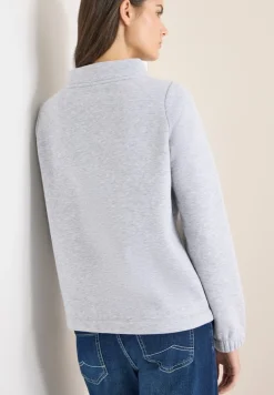 Cecil Pullover & Sweatshirts*Funnelneck Sweatshirt luna grey melange