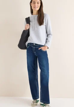 Cecil Pullover & Sweatshirts*Funnelneck Sweatshirt luna grey melange