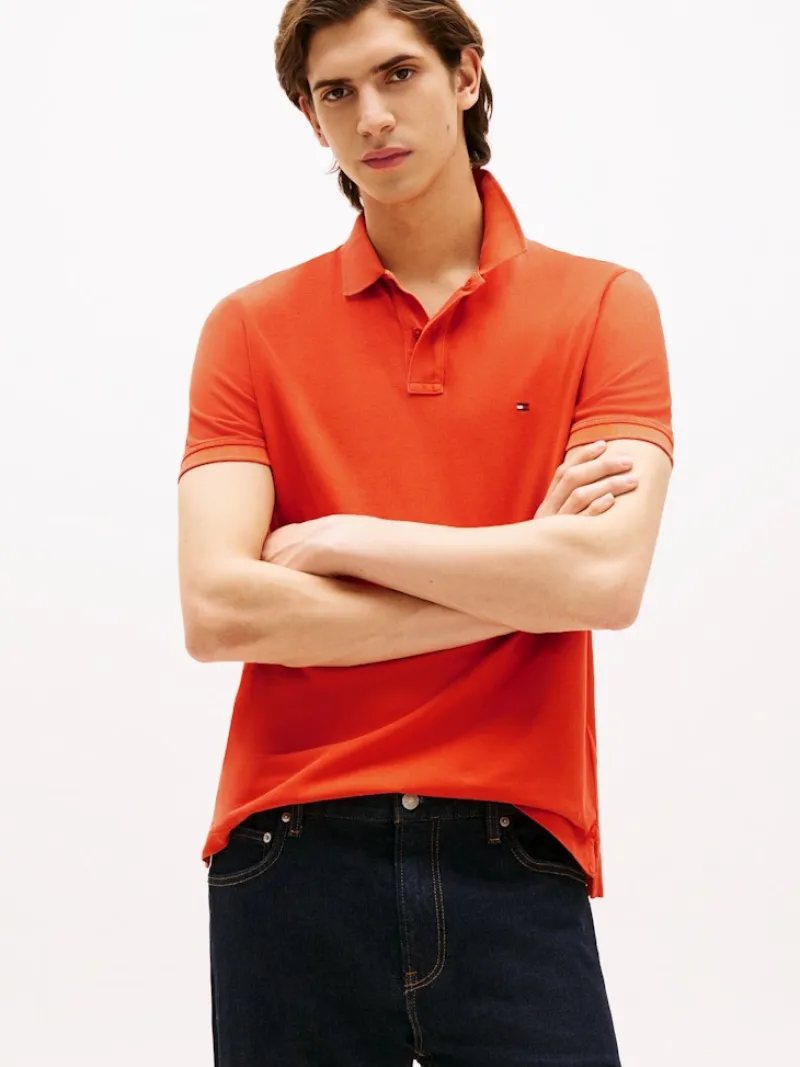 Tommy Hilfiger Shirts|Big Boys*GARMENT DYE REG POLO brilliant orange