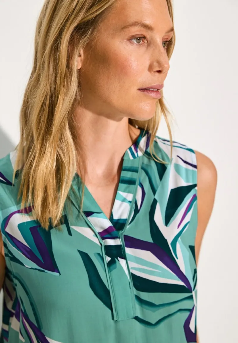 Cecil Shirts*Gemusterte Bluse adriatic green