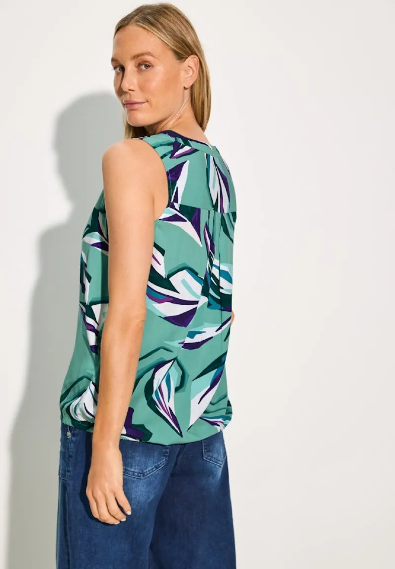 Cecil Shirts*Gemusterte Bluse adriatic green