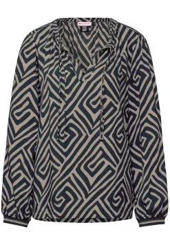 Street One Blusen*Gemusterte Bluse cool vintage green