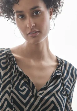 Street One Blusen*Gemusterte Bluse cool vintage green