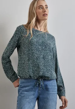 Street One Blusen*Gemusterte Bluse cool vintage green
