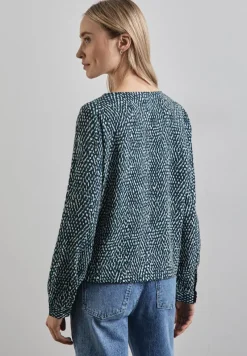 Street One Blusen*Gemusterte Bluse cool vintage green