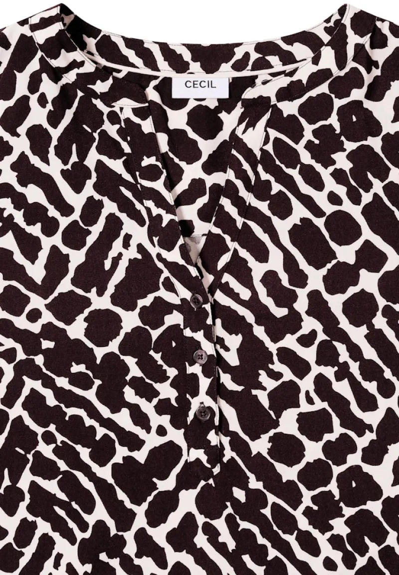 Cecil Blusen*Gemusterte Bluse eggplant red