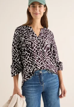 Cecil Blusen*Gemusterte Bluse eggplant red