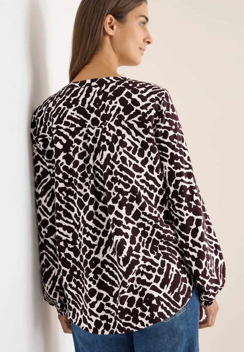 Cecil Blusen*Gemusterte Bluse eggplant red