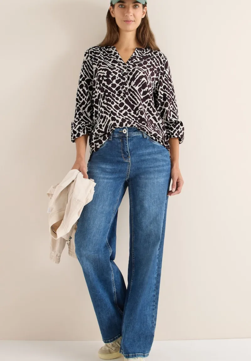 Cecil Blusen*Gemusterte Bluse eggplant red