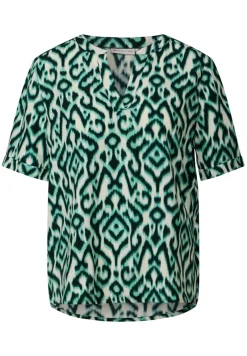 Street One Blusen*Gemusterte Bluse hunter green