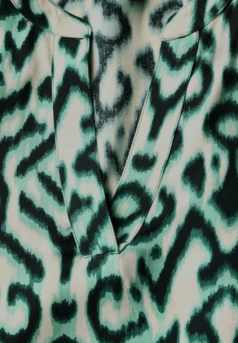 Street One Blusen*Gemusterte Bluse hunter green